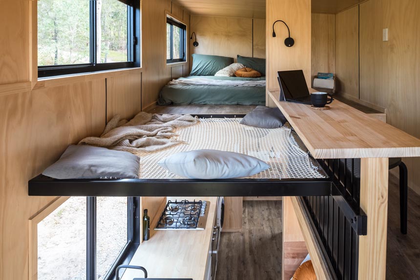 tiny-house-australia-wildscape-model-study-main-bedroom-view